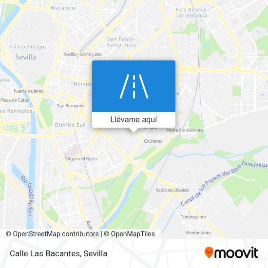 Mapa Calle Las Bacantes