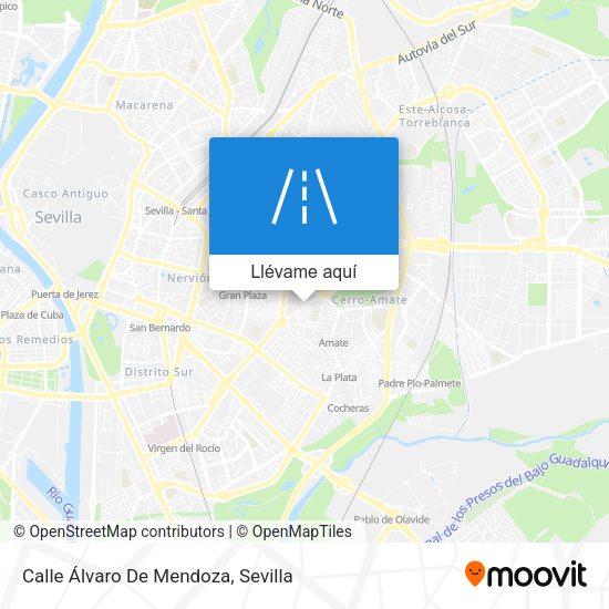 Mapa Calle Álvaro De Mendoza