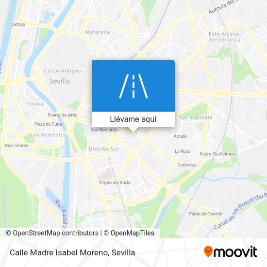 Mapa Calle Madre Isabel Moreno