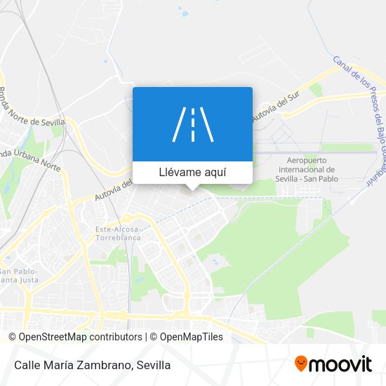 Mapa Calle María Zambrano