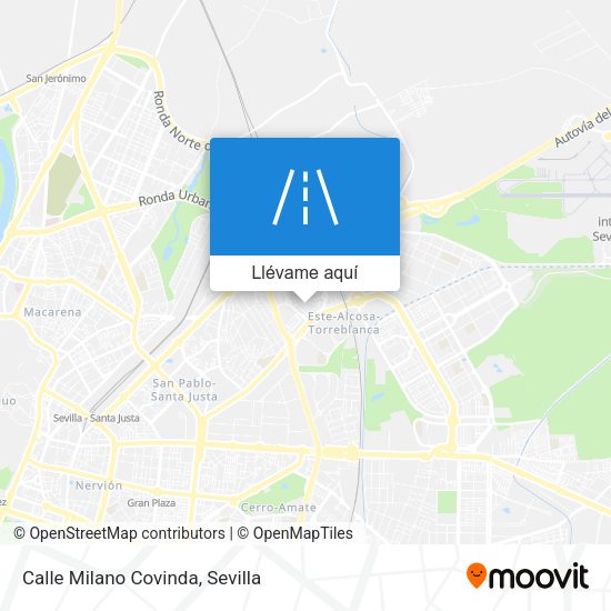 Mapa Calle Milano Covinda
