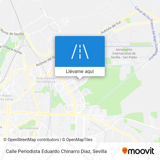 Mapa Calle Periodista Eduardo Chinarro Diaz