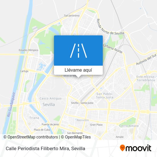 Mapa Calle Periodista Filiberto Mira