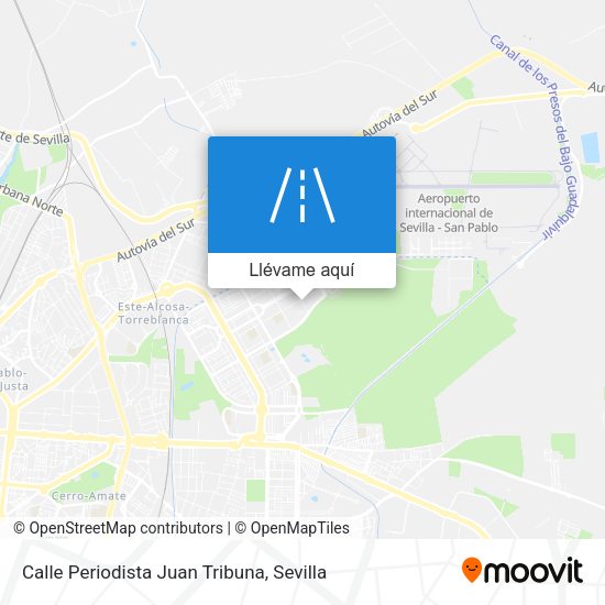 Mapa Calle Periodista Juan Tribuna