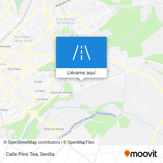 Mapa Calle Pino Tea