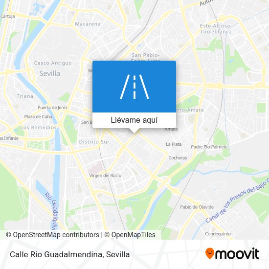 Mapa Calle Rio Guadalmendina