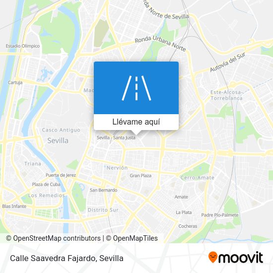 Mapa Calle Saavedra Fajardo