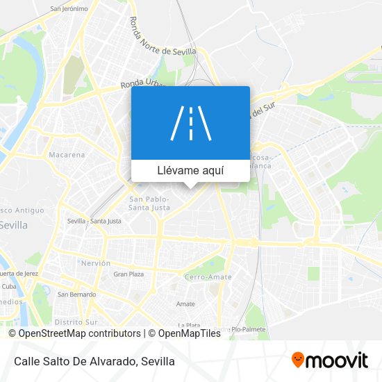 Mapa Calle Salto De Alvarado