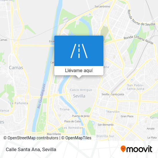 Mapa Calle Santa Ana