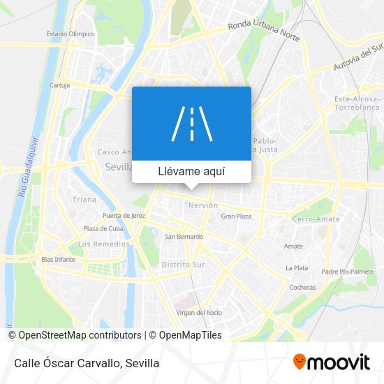 Mapa Calle Óscar Carvallo