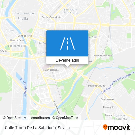 Mapa Calle Trono De La Sabiduría