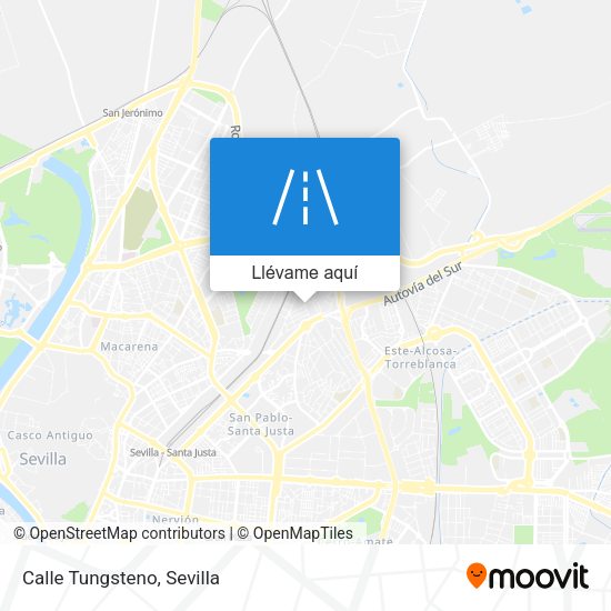 Mapa Calle Tungsteno