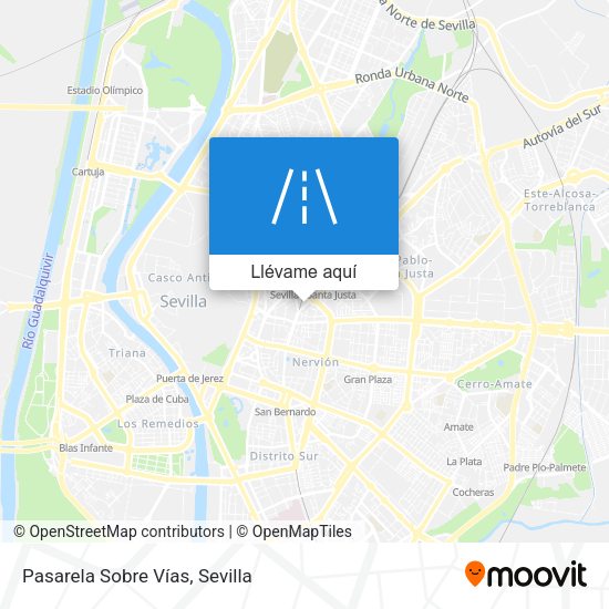 Mapa Pasarela Sobre Vías