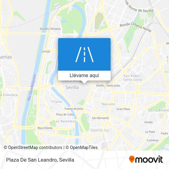Mapa Plaza De San Leandro
