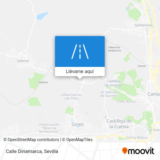 Mapa Calle Dinamarca
