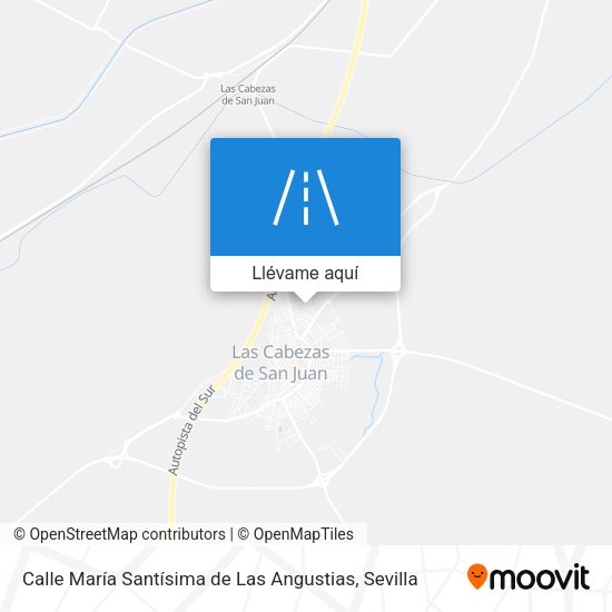 Mapa Calle María Santísima de Las Angustias