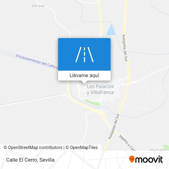 Mapa Calle El Cerro