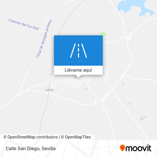 Mapa Calle San Diego