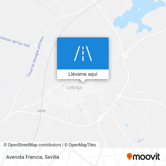 Mapa Avenida Francia