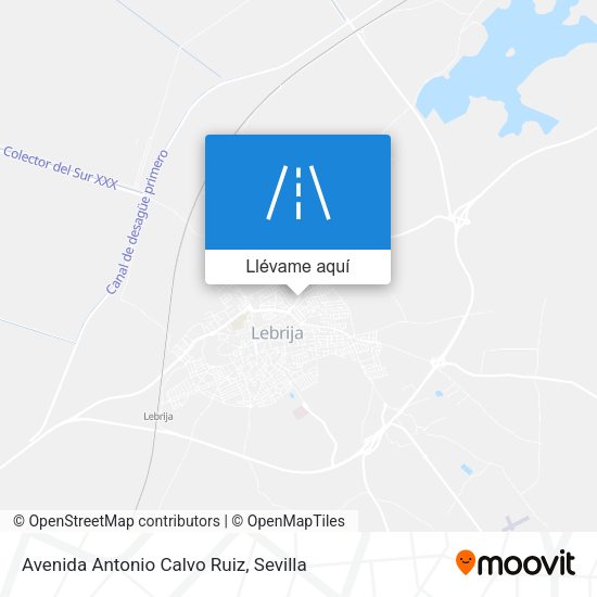 Mapa Avenida Antonio Calvo Ruiz