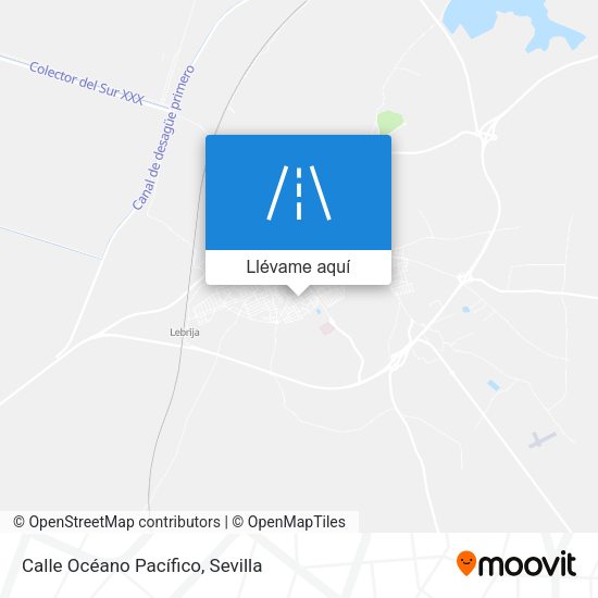 Mapa Calle Océano Pacífico
