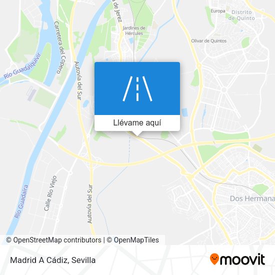 Mapa Madrid A Cádiz