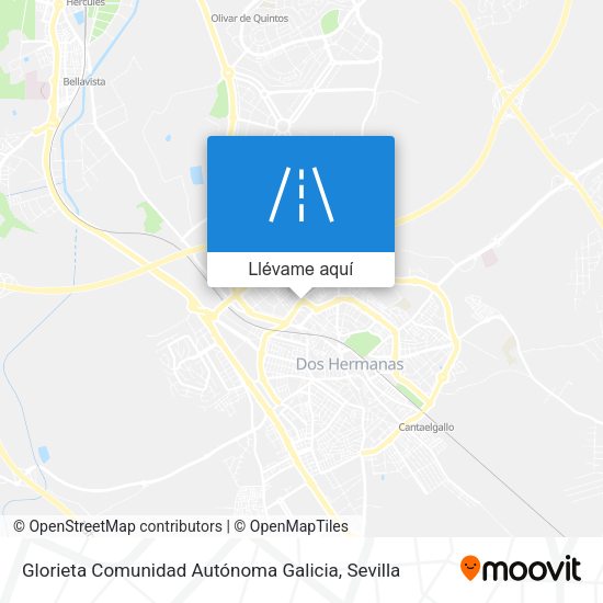 Mapa Glorieta Comunidad Autónoma Galicia