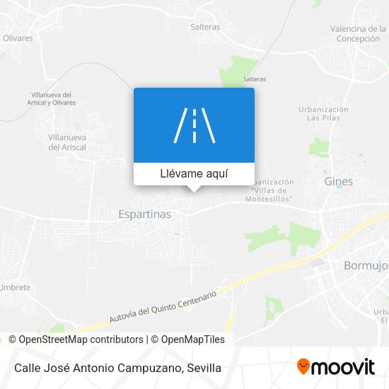 Mapa Calle José Antonio Campuzano