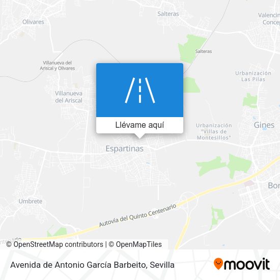 Mapa Avenida de Antonio García Barbeito