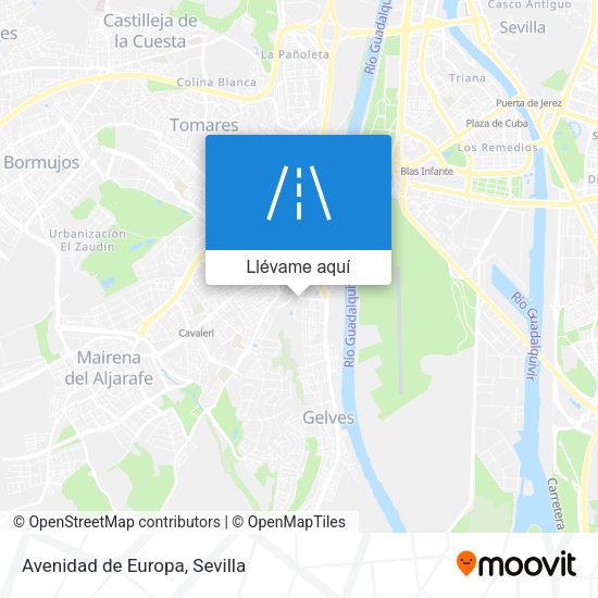 Mapa Avenidad de Europa