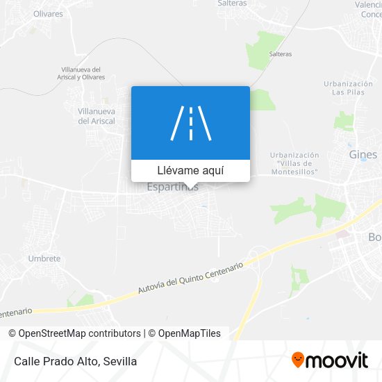 Mapa Calle Prado Alto