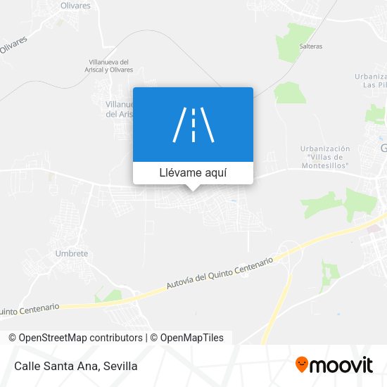 Mapa Calle Santa Ana