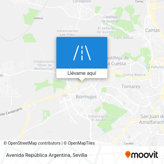 Mapa Avenida República Argentina