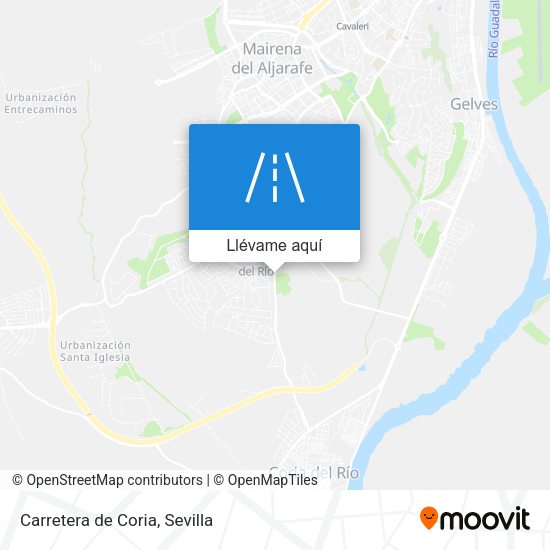 Mapa Carretera de Coria