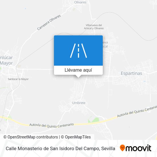 Mapa Calle Monasterio de San Isidoro Del Campo