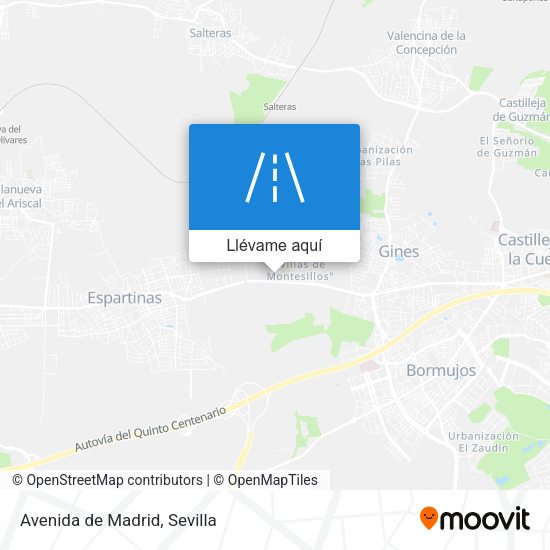 Mapa Avenida de Madrid
