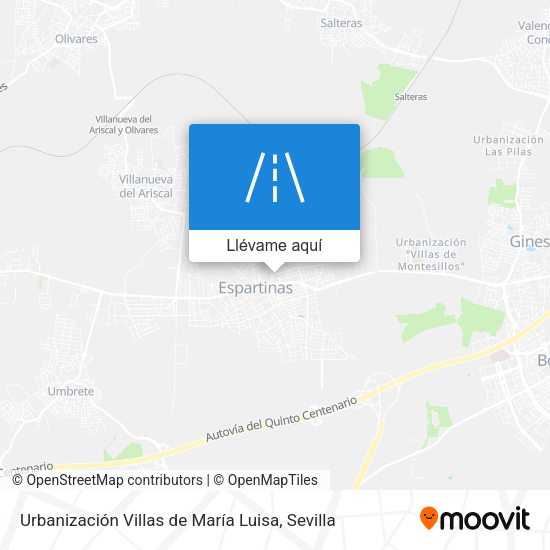 Mapa Urbanización Villas de María Luisa