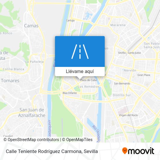 Mapa Calle Teniente Rodríguez Carmona