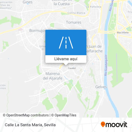 Mapa Calle La Santa María