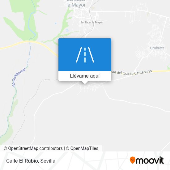 Mapa Calle El Rubio