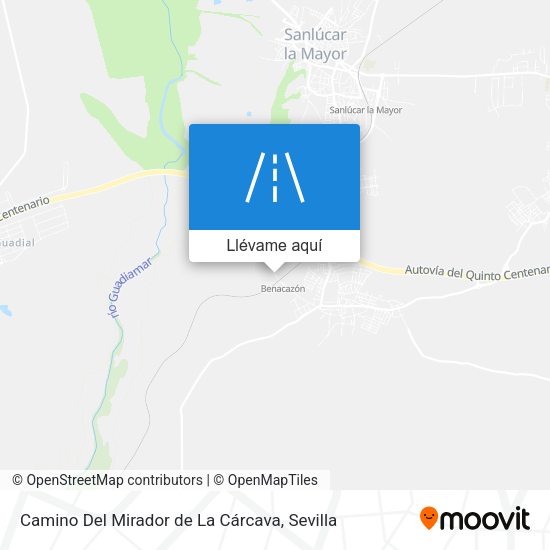 Mapa Camino Del Mirador de La Cárcava