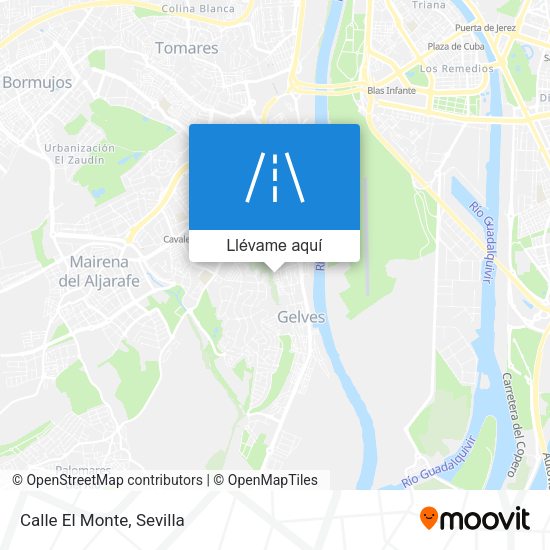Mapa Calle El Monte