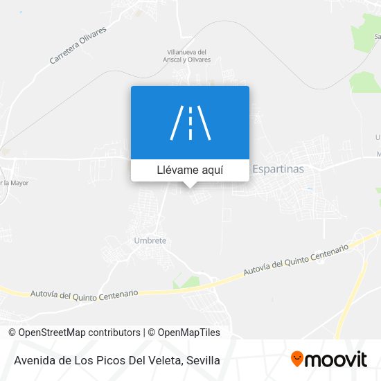 Mapa Avenida de Los Picos Del Veleta
