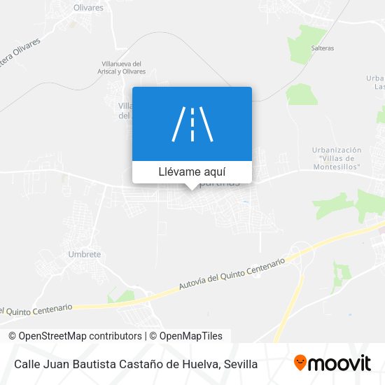 Mapa Calle Juan Bautista Castaño de Huelva