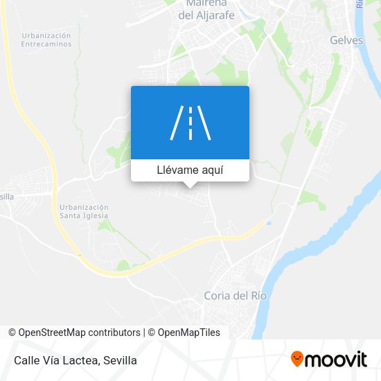 Mapa Calle Vía Lactea
