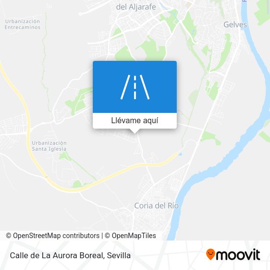 Mapa Calle de La Aurora Boreal