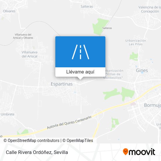 Mapa Calle Rivera Ordóñez