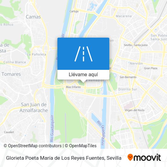 Mapa Glorieta Poeta María de Los Reyes Fuentes