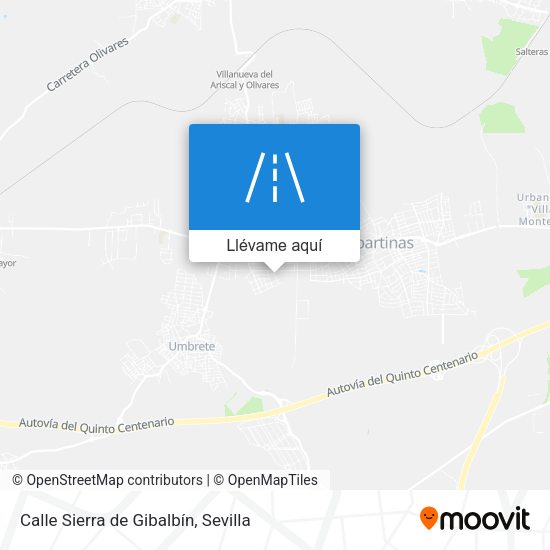 Mapa Calle Sierra de Gibalbín