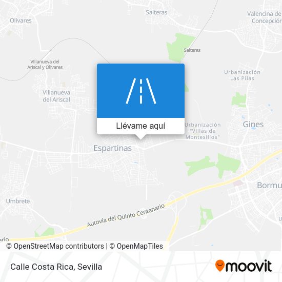 Mapa Calle Costa Rica